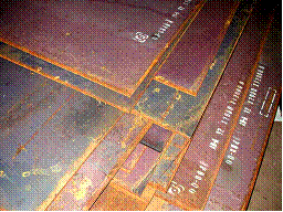 Incomming steel plate